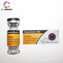 customized steroids hologram vial labels